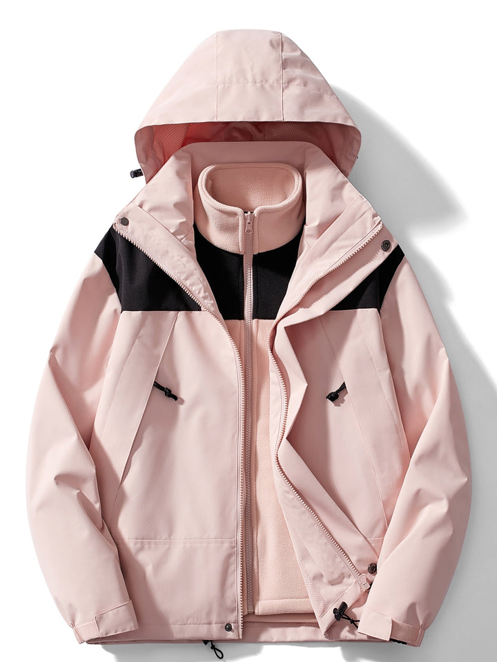 W&W Mode | 3-In-1 Fleece-Winterjacke Mit Kapuze Für Damen