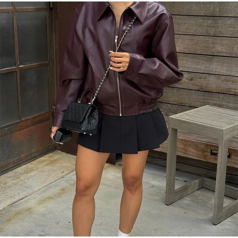 W&W Mode | Klassiker Burgundy Jacket