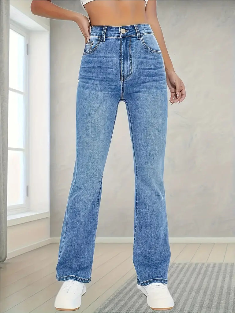 WW | Sehr Elastische, Abgenutzte, Einfache Jeans
