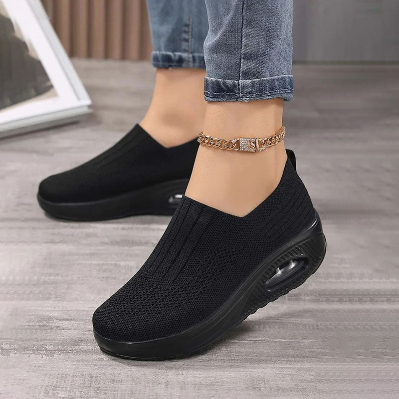 WW | Atmungsaktive Slip on Sneaker Mit Ergonomischer Sohle Für Damen