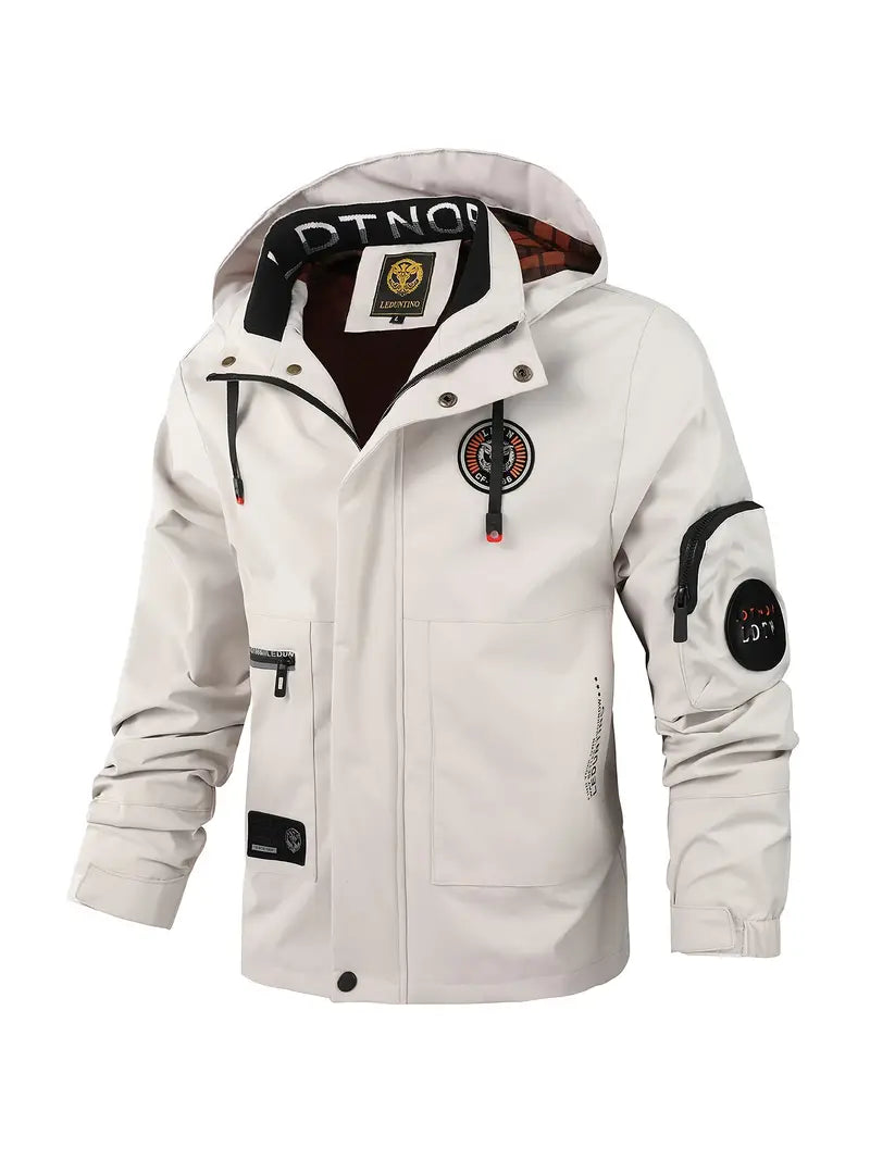 WW | Lightweight Men's Outdoor Jacket, windproof and waterproof with hood