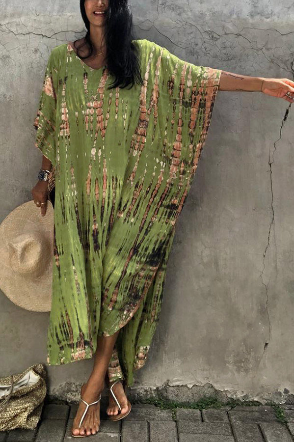 W&W Mode Freely – Lockeres Überwurfkleid im Batik-Boho-Stil