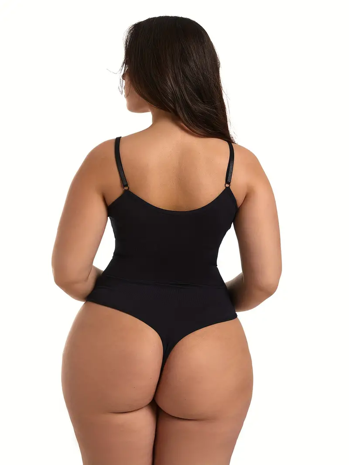 Damen-Body mit formendem Powermesh-Einsatz und verstellbaren Trägern