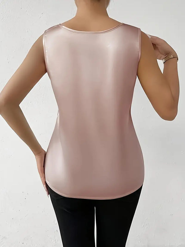 WW | Satin Bluse Mit Blumendetail Für Damen