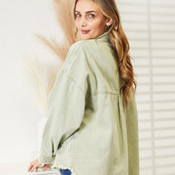 WW | Zerrissene Rohsaum-Denimjacke