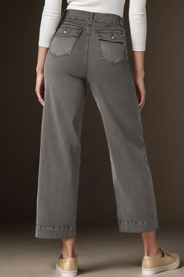 WW | Hochtaillierte Jeans Mit Taschen Klassisch, Stilvoll Und Vielseitig