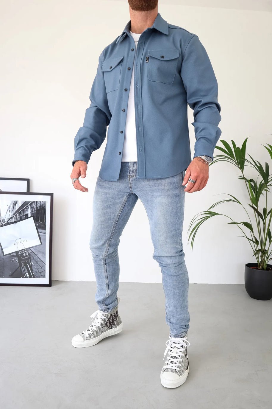 WW | Herrenjacke mit Kragen und Knopfleiste