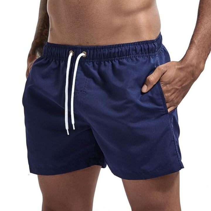 W&W Mode | Einfarbige Herrenstrandshorts Schnelltrocknend