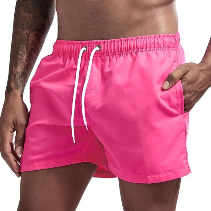 W&W Mode | Einfarbige Herrenstrandshorts Schnelltrocknend