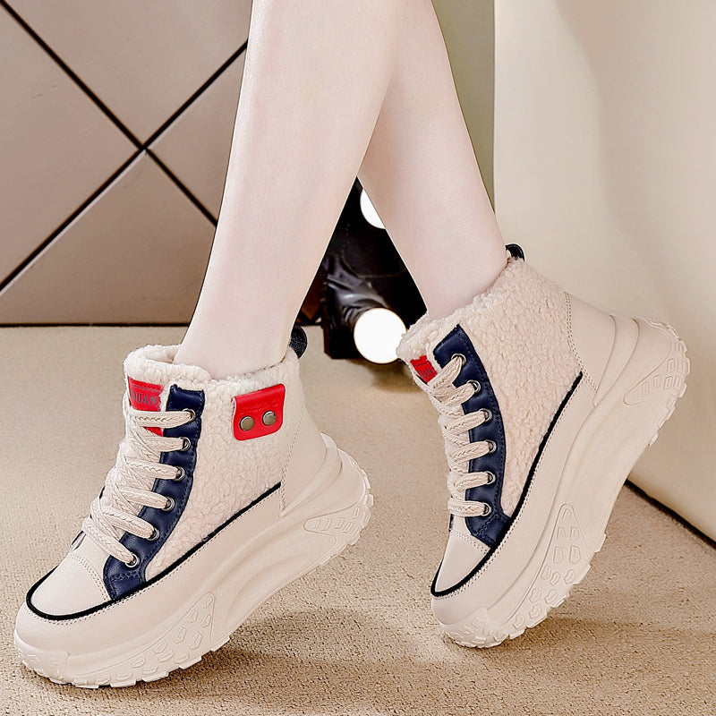 WW – Wasserdichte Plüsch-Stiefeletten