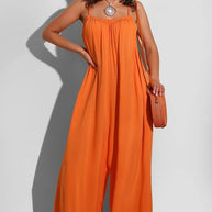 Camisole Overall mit weitem Bein