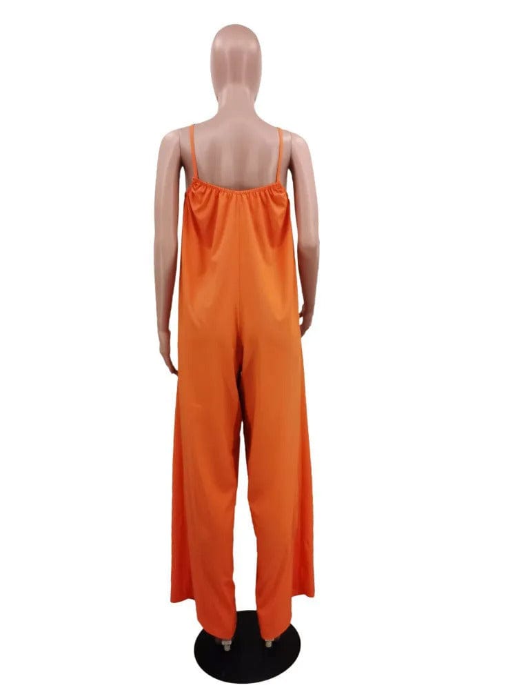 Camisole Overall mit weitem Bein