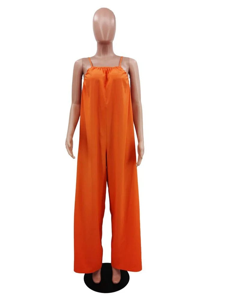 Camisole Overall mit weitem Bein