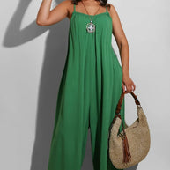 Camisole Overall mit weitem Bein