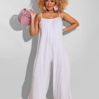 Camisole Overall mit weitem Bein