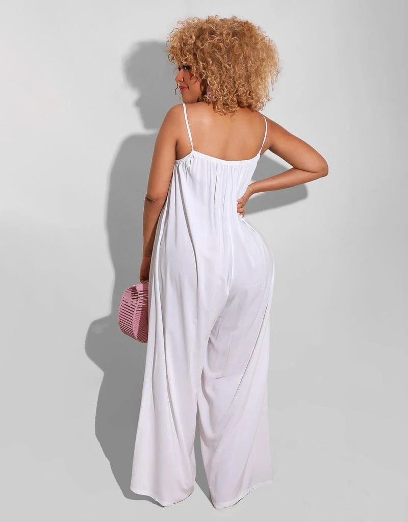 Camisole Overall mit weitem Bein