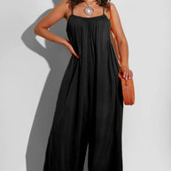 Camisole Overall mit weitem Bein