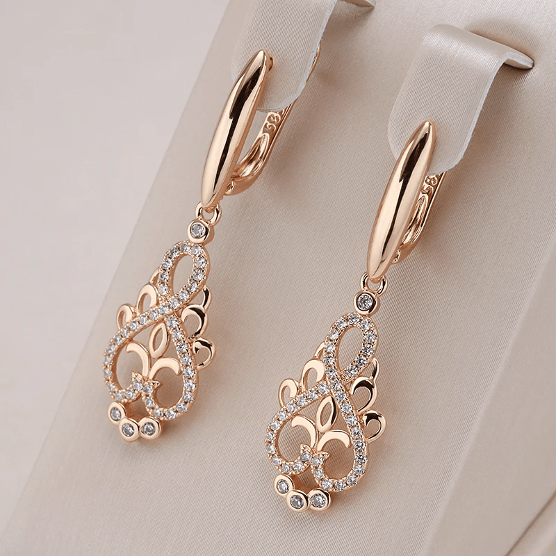 WW | Elfen Ohrringe Mit Zirkonia in Gold