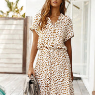 WW | Elegantes Vintage Midi Kleid Für Damen Für Den Sommer