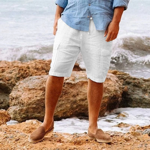 WW | Elegante Leinen Shorts Für Männer