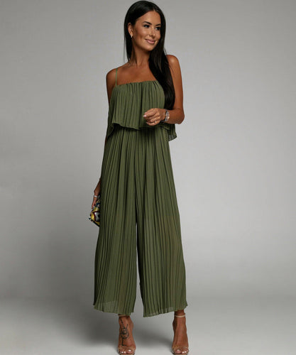 WW | Eleganter Plissierter Jumpsuit Aus Einem Stück