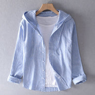 WW | Leinenbluse Mit Kapuze