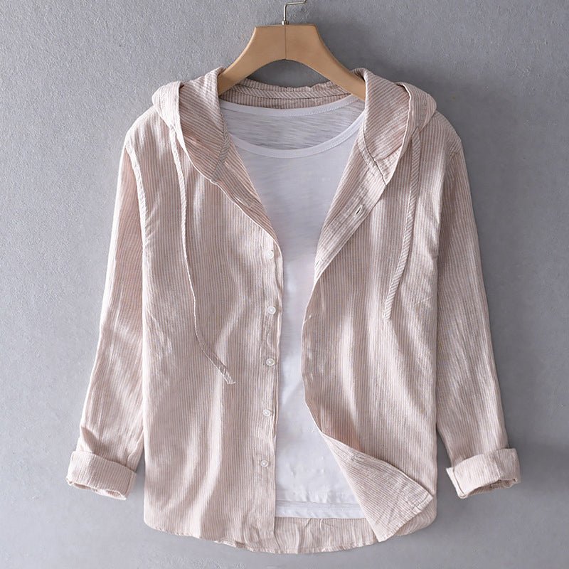 WW | Leinenbluse Mit Kapuze
