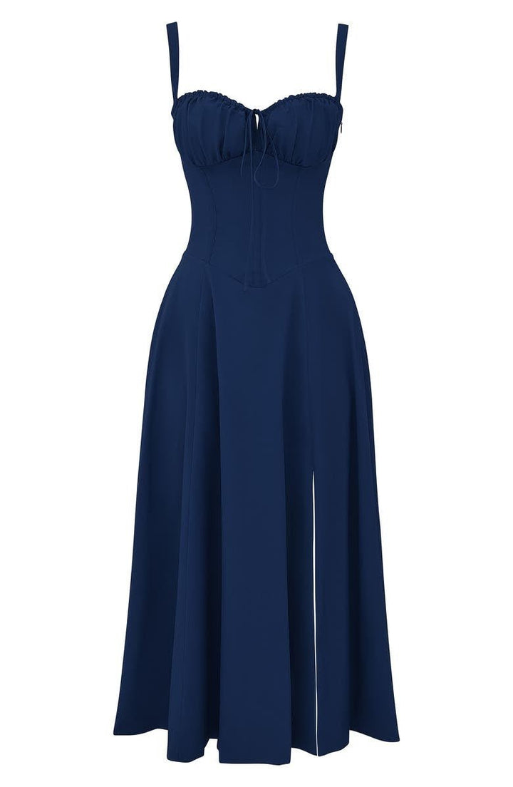 W&W Mode | Sommerliches Midi Kleid Mit Trägern & Schlitz Luftig, Elegant & Perfekt Für Warme Tage