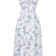 WW | Sommerliches Midi Kleid Mit Trägern & Schlitz Luftig, Elegant & Perfekt Für Warme Tage