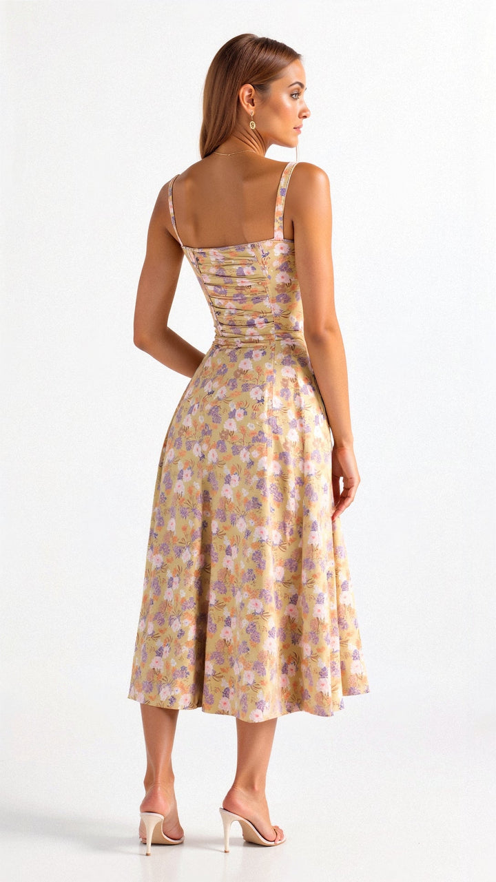 W&W Mode | Sommerliches Midi Kleid Mit Trägern & Schlitz Luftig, Elegant & Perfekt Für Warme Tage