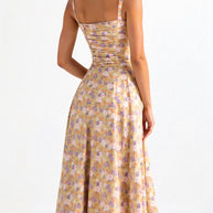 WW | Sommerliches Midi Kleid Mit Trägern & Schlitz Luftig, Elegant & Perfekt Für Warme Tage