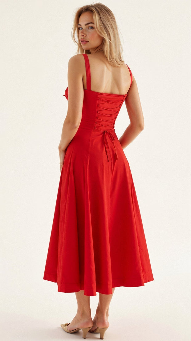 WW | Sommerliches Midi Kleid Mit Trägern & Schlitz Luftig, Elegant & Perfekt Für Warme Tage