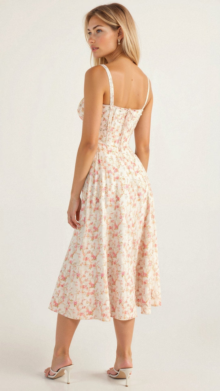 W&W Mode | Sommerliches Midi Kleid Mit Trägern & Schlitz Luftig, Elegant & Perfekt Für Warme Tage