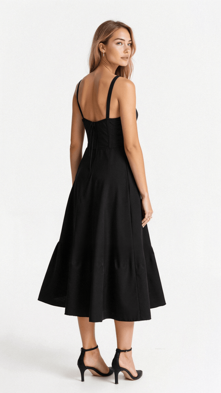W&W Mode | Sommerliches Midi Kleid Mit Trägern & Schlitz Luftig, Elegant & Perfekt Für Warme Tage