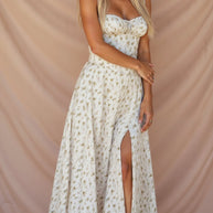 WW | Sommerliches Midi Kleid Mit Trägern & Schlitz Luftig, Elegant & Perfekt Für Warme Tage