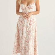 WW | Sommerliches Midi Kleid Mit Trägern & Schlitz Luftig, Elegant & Perfekt Für Warme Tage