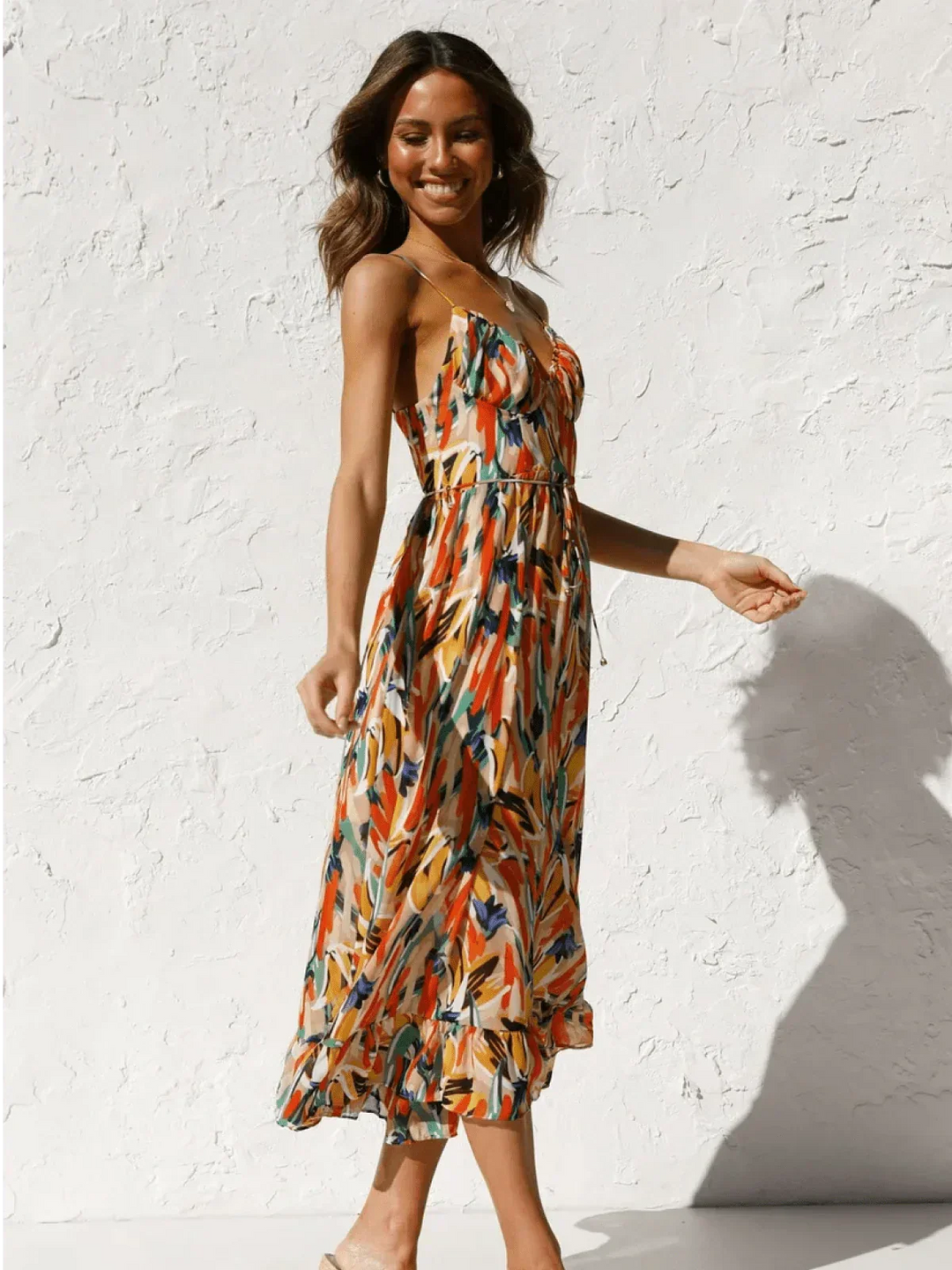 Serena™ - Buntes Midi-Kleid