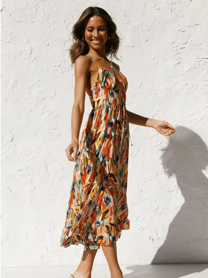 Serena™ - Buntes Midi-Kleid
