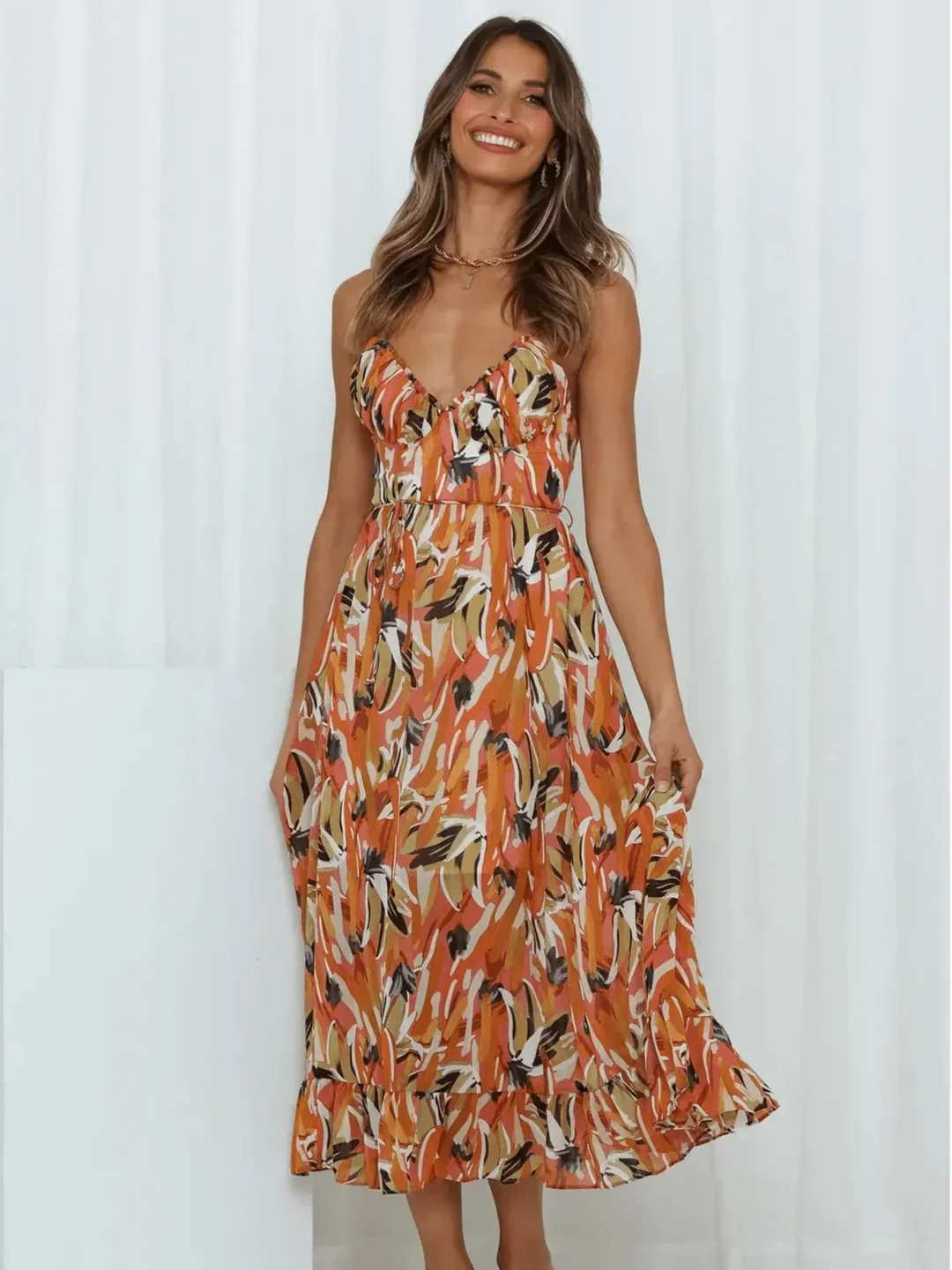 Serena™ - Buntes Midi-Kleid