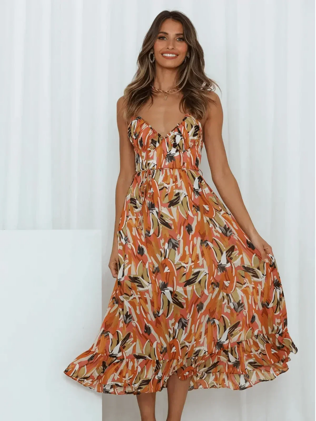 Serena™ - Buntes Midi-Kleid