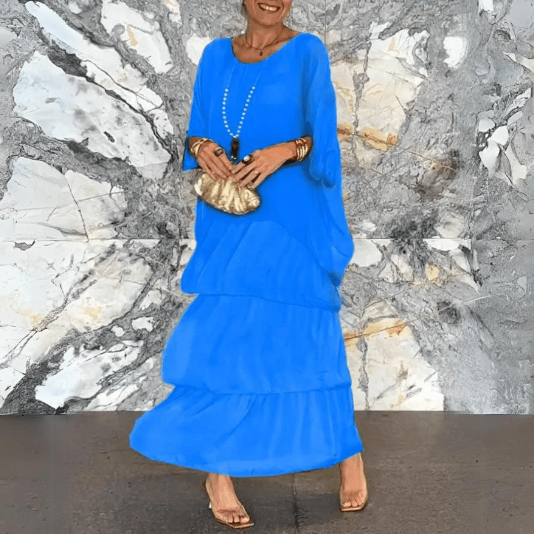 WW | Exklusive Chiffon Lange Kleid