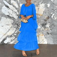 WW | Exklusive Chiffon Lange Kleid