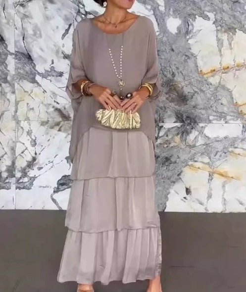 WW | Exklusive Chiffon Lange Kleid