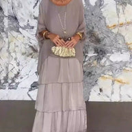 WW | Exklusive Chiffon Lange Kleid