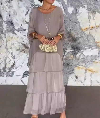 WW | Exklusive Chiffon Lange Kleid