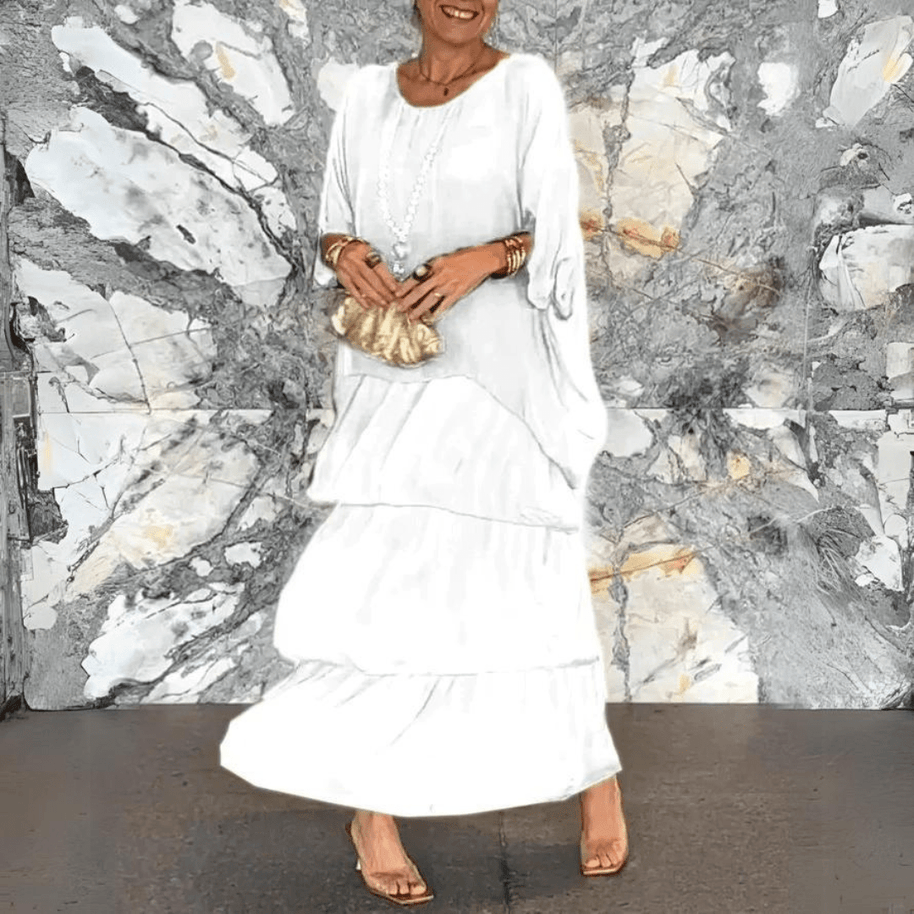 WW | Exklusive Chiffon Lange Kleid