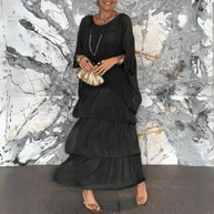 WW | Exklusive Chiffon Lange Kleid