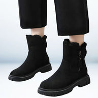 WW | Warme knielange Stiefel - Plüsch-Winterschuhe