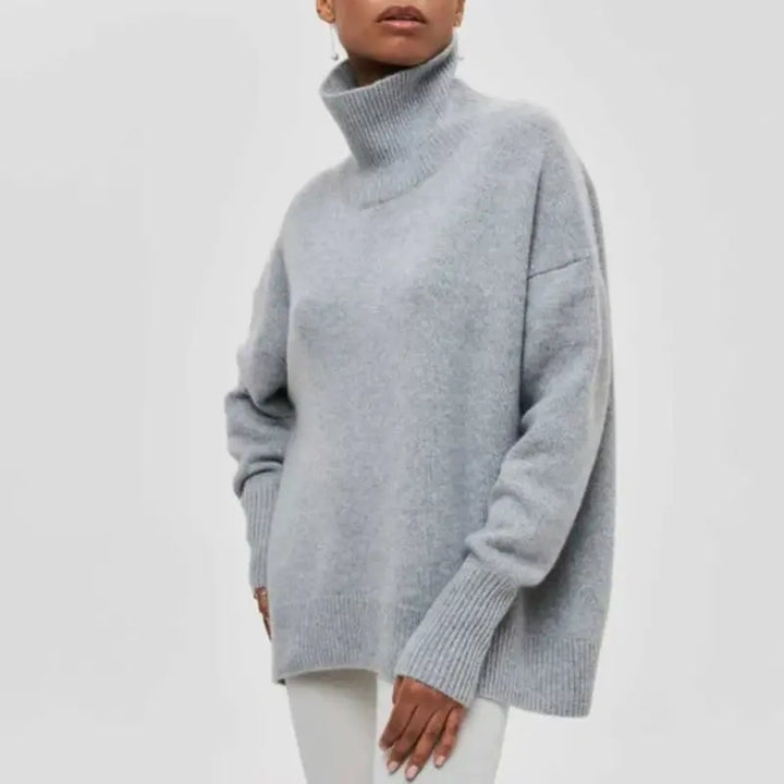 W&W Mode | Warmer Rollkragenpullover in schlichtem Design für Frauen