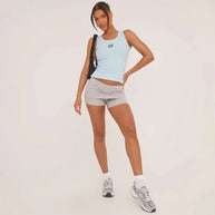 WW | Geripptes Tanktop mit zarter Stickerei